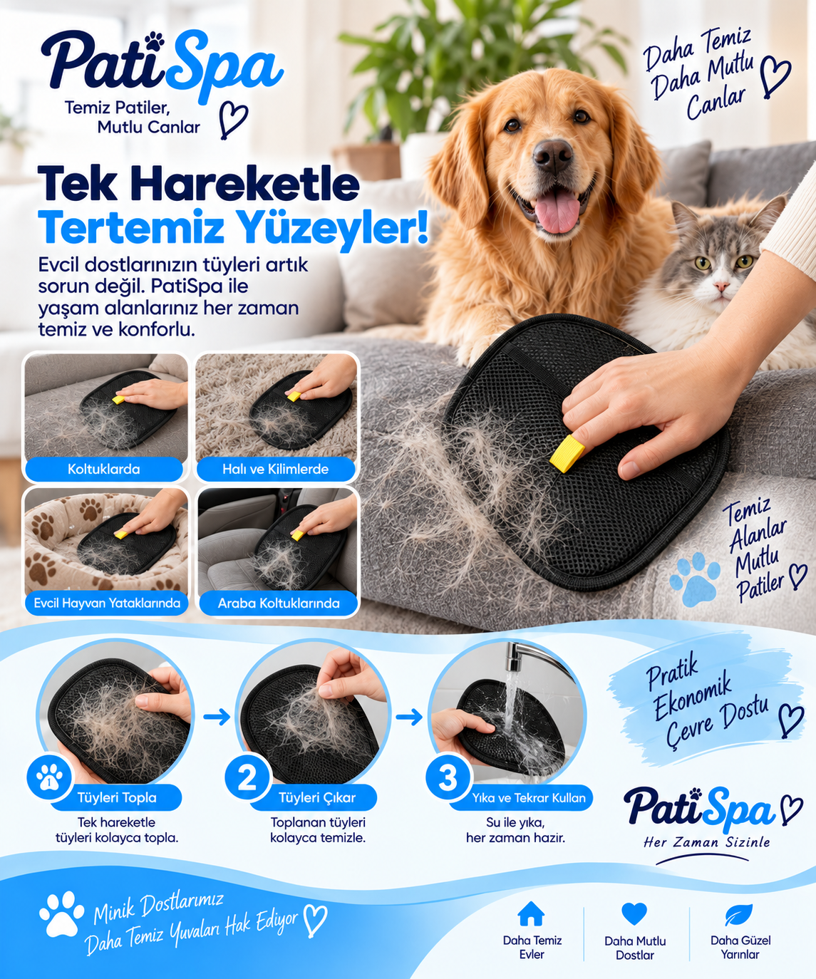 Tüy Toplama Eldiveni