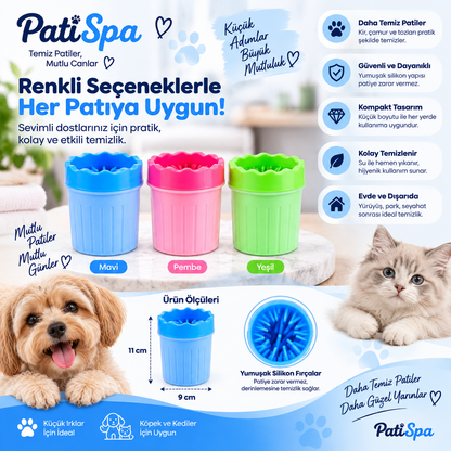 Köpek & Kedi Pati Ayak Yıkama Kovası